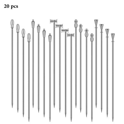 Cocktail Picks, Fruit Toothpicks for Party Bar, Drink Stirring Sticks, Martini Picks,