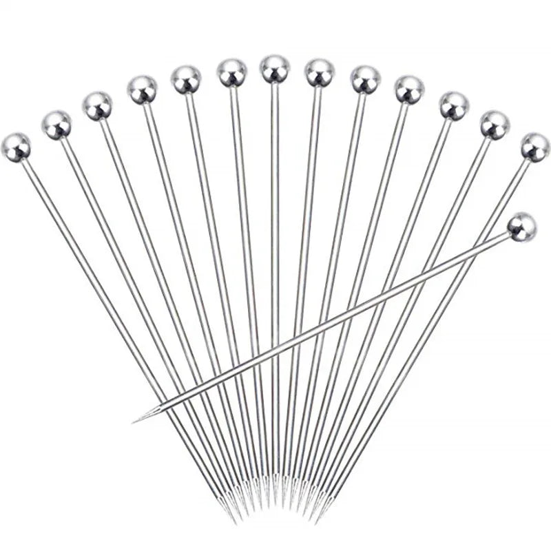 Cocktail Picks, Fruit Toothpicks for Party Bar, Drink Stirring Sticks, Martini Picks,