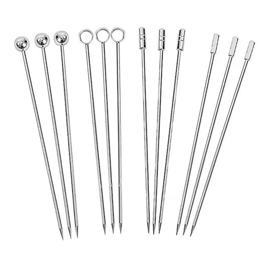 Cocktail Picks, Fruit Toothpicks for Party Bar, Drink Stirring Sticks, Martini Picks,