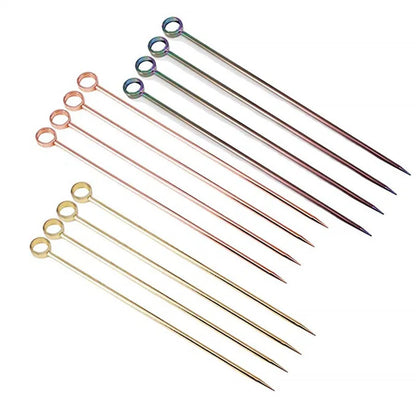 Cocktail Picks, Fruit Toothpicks for Party Bar, Drink Stirring Sticks, Martini Picks,