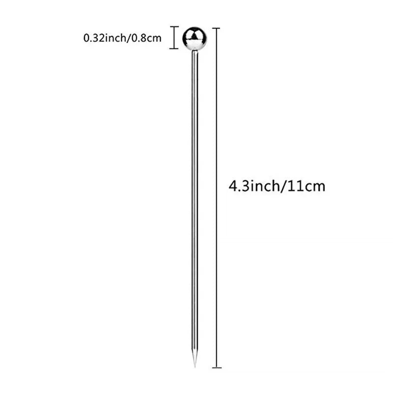 Cocktail Picks, Fruit Toothpicks for Party Bar, Drink Stirring Sticks, Martini Picks,