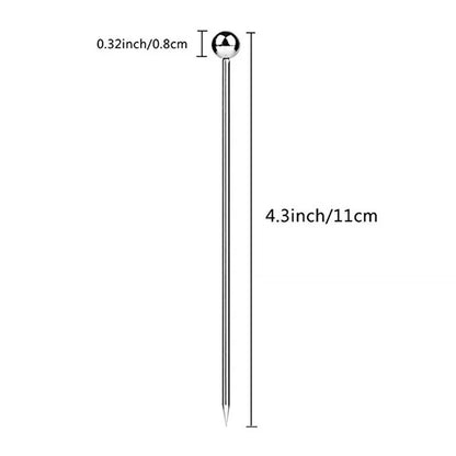 Cocktail Picks, Fruit Toothpicks for Party Bar, Drink Stirring Sticks, Martini Picks,