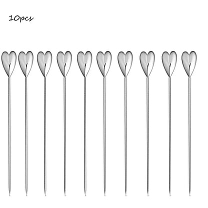 Cocktail Picks, Fruit Toothpicks for Party Bar, Drink Stirring Sticks, Martini Picks,