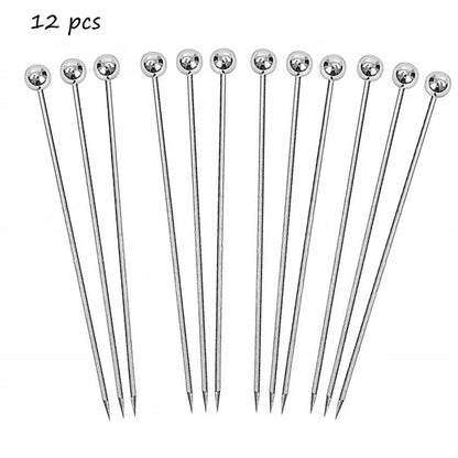 Cocktail Picks, Fruit Toothpicks for Party Bar, Drink Stirring Sticks, Martini Picks,