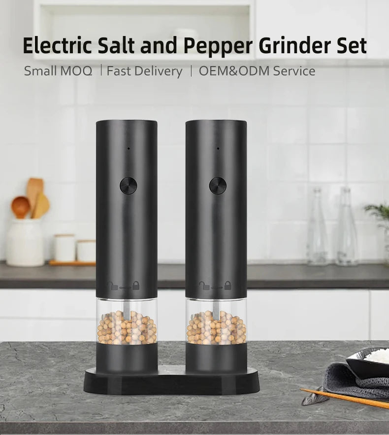 New Rechargeable Electric Salt and Pepper Grinder