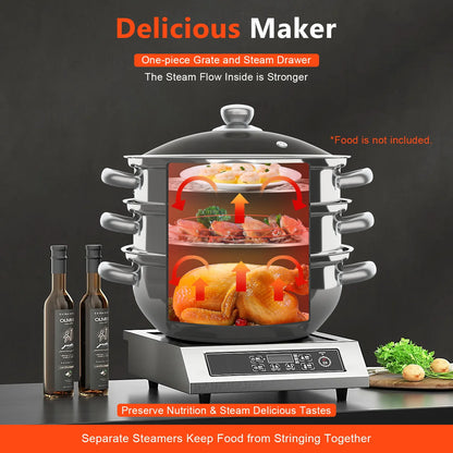 Multi-Function  Stainless Steel  Steamer