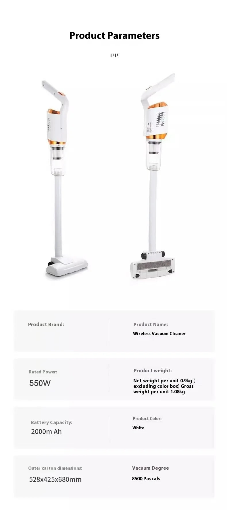 Multifunction Cleaning Machine Powerful Wireless  Vacuum and Sweeper