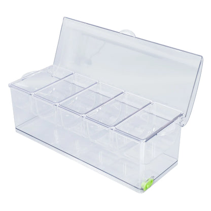Food Container with Lid Plastic Ice Chilled  party Server