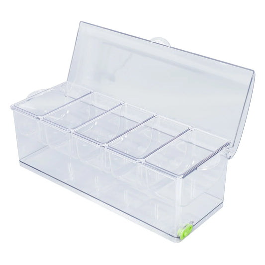 Food Container with Lid Plastic Ice Chilled  party Server