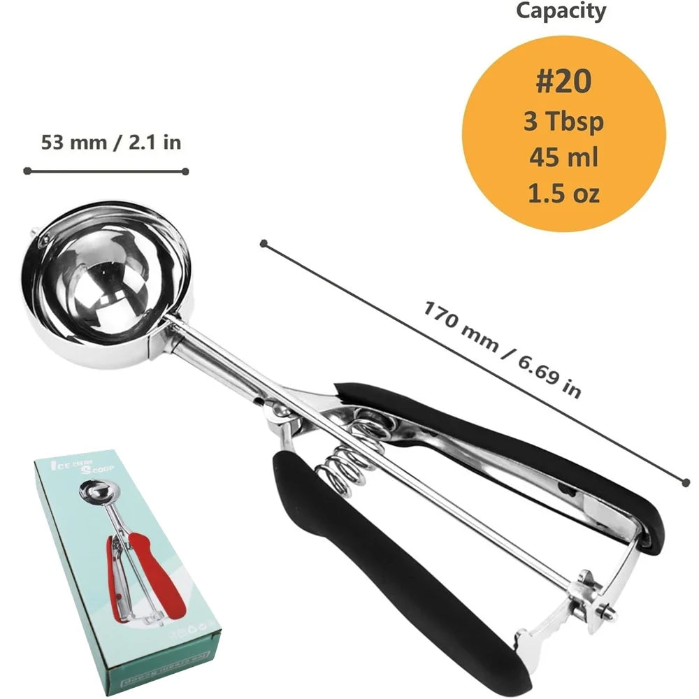 Stainless Steel Ice Cream Scoop  or Baking Cookie Scoop,