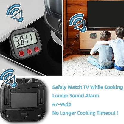 Digital Visual  Magnetic Kitchen LCD Screen Timer