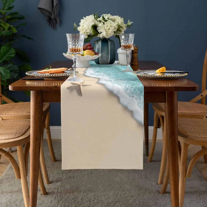 Kitchen Washable Dining Table Runner Dresser  Décor