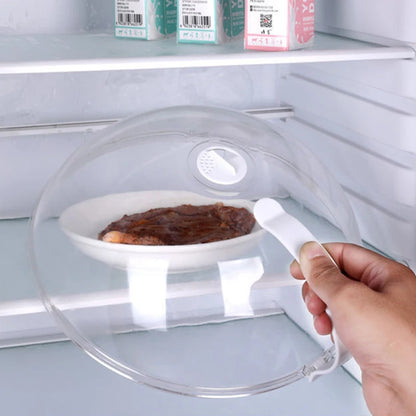 Microwave Splash Cover High Temperature Resistant Lid Transparent Food Heating Cover.