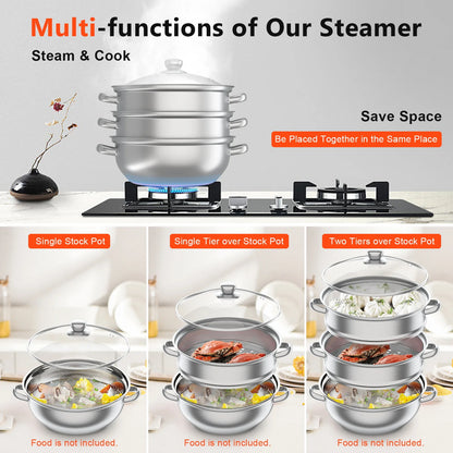 Multi-Function  Stainless Steel  Steamer