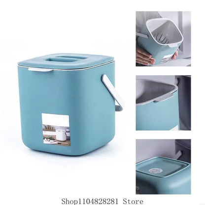 Countertop Compost Bin with Lid Odor-Free