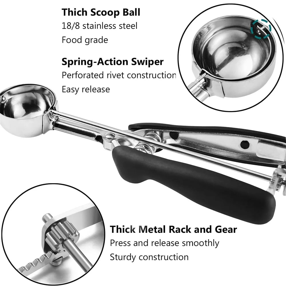 Stainless Steel Ice Cream Scoop  or Baking Cookie Scoop,