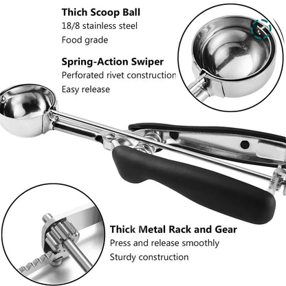 Stainless Steel Ice Cream Scoop  or Baking Cookie Scoop,