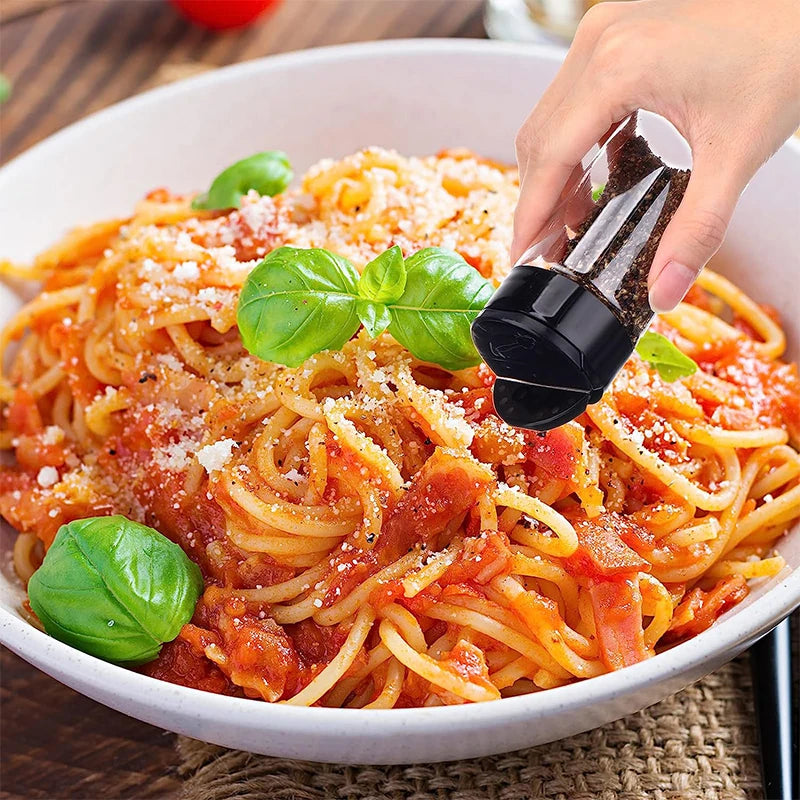Clear Plastic Spice Jar with Shaker Lids