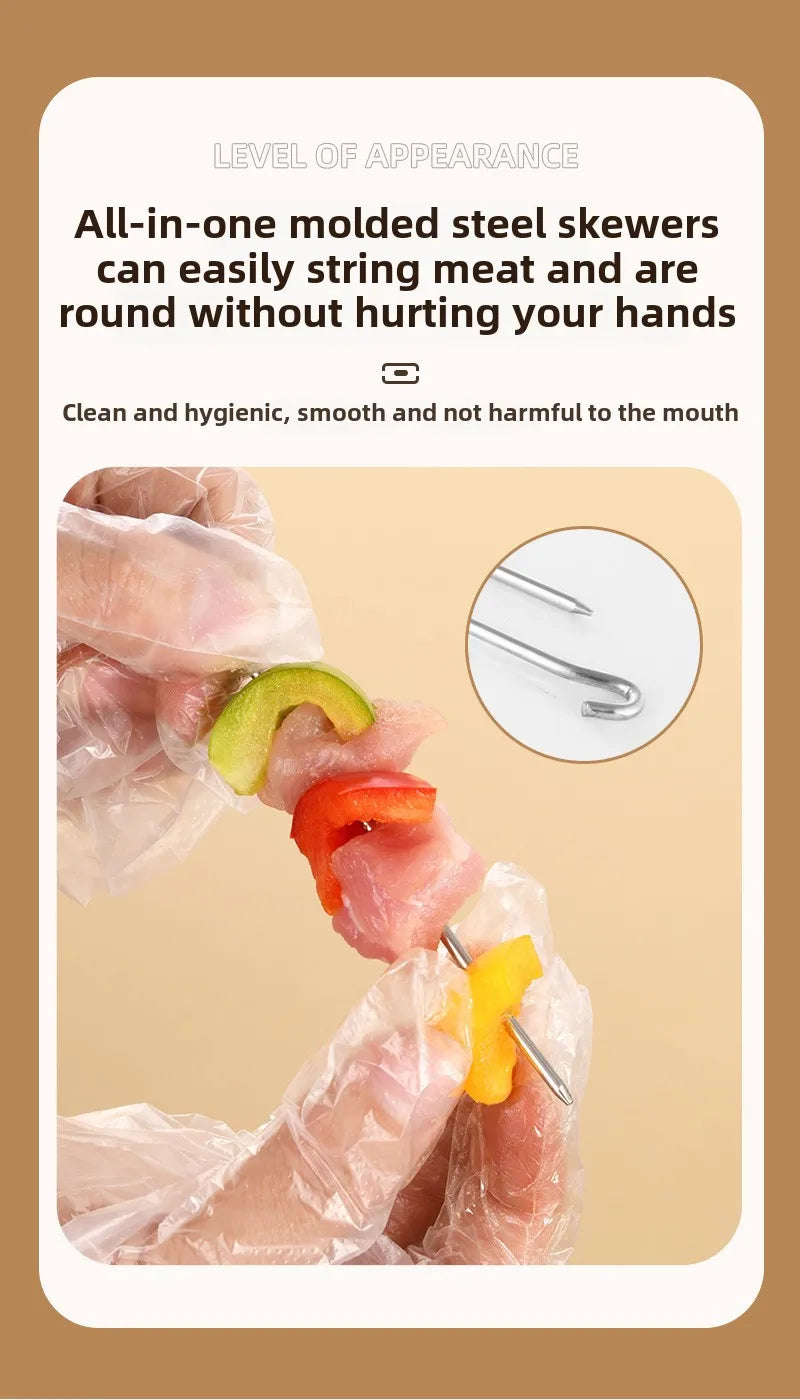 Skewers  Air Fryer Stainless Steel Grill Vertical Skewer