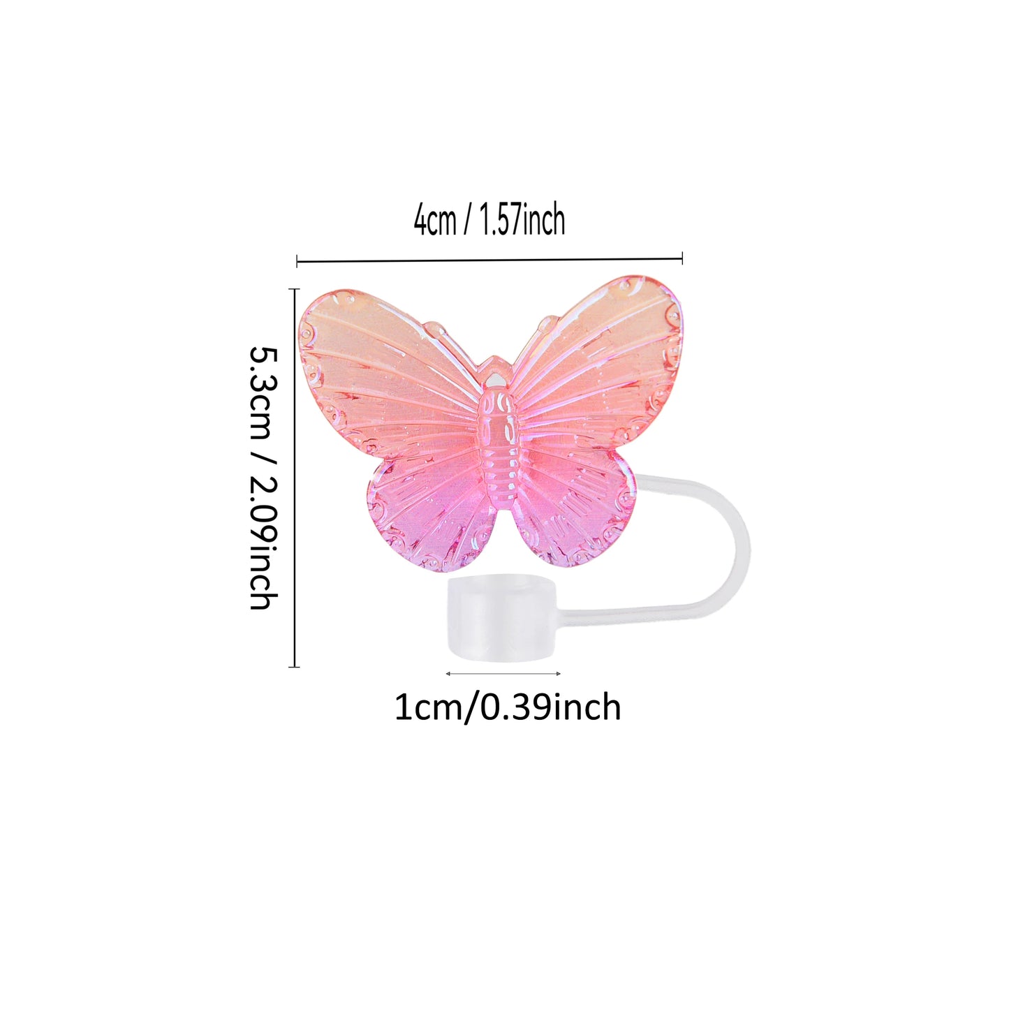 Butterfly Straw Cover Cap for Tumbler Cup