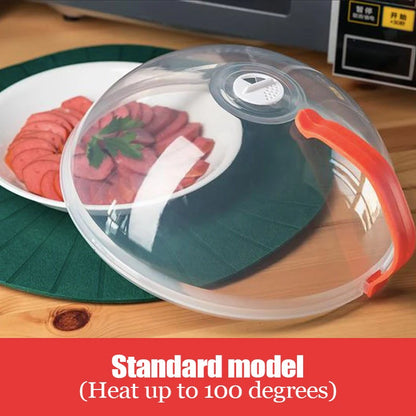 Microwave Splash Cover High Temperature Resistant Lid Transparent Food Heating Cover.
