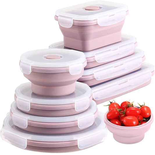 Silicone Lunch Containers or Food Storage  with Lids