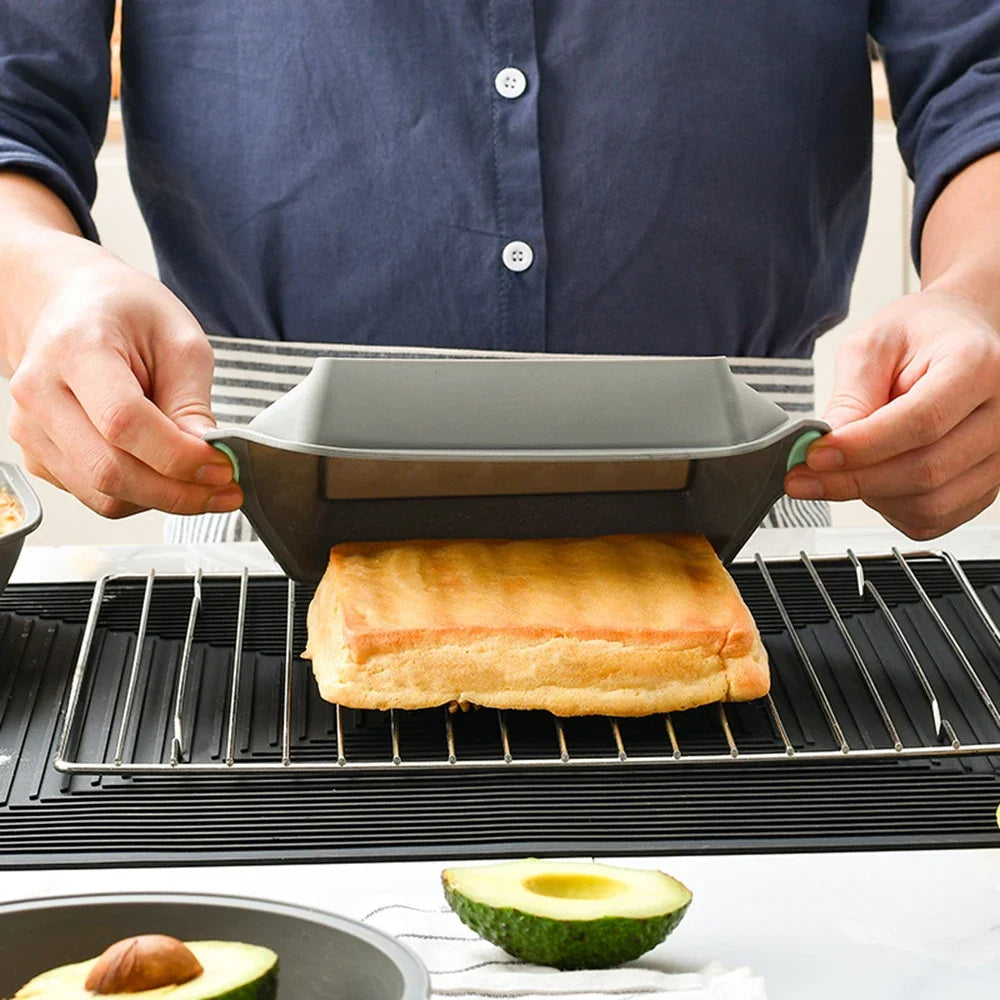 Silicone Bread Muffin Heat Resistant Oven Pan Non-Stick  Bakeware