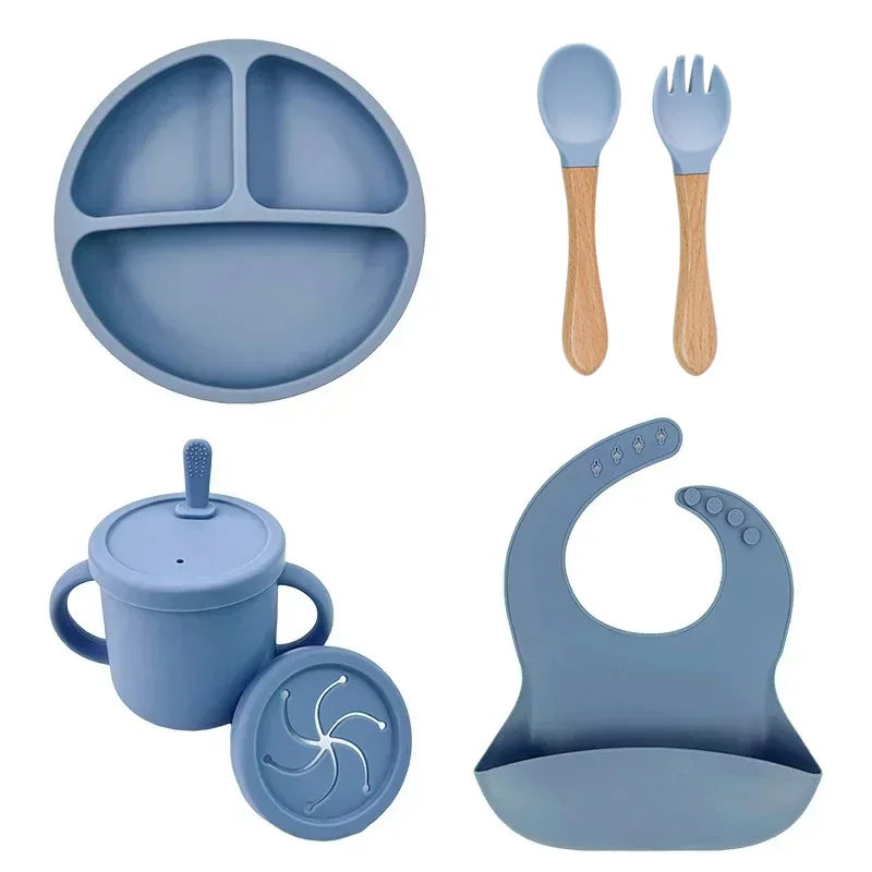 Silicone Baby Feeding  Dish Set