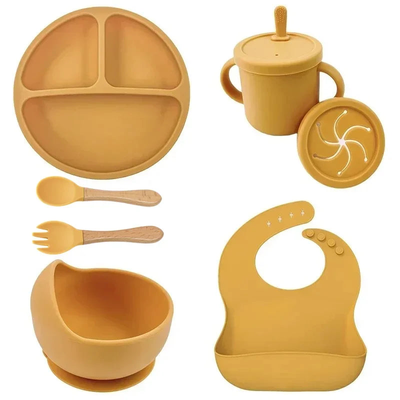 Silicone Baby Feeding  Dish Set