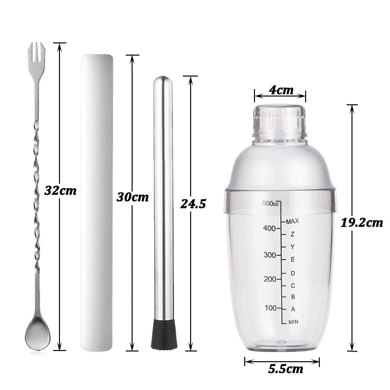 Plastic Cocktail  Bartender Wine Mixer for Party