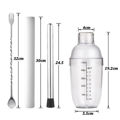 Plastic Cocktail  Bartender Wine Mixer for Party