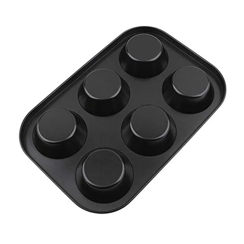 6/12 Cups Square Cupcake and Muffin Tray  Non Stick Bakeware
