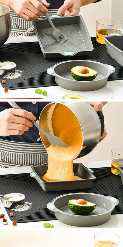 Silicone Bread Muffin Heat Resistant Oven Pan Non-Stick  Bakeware