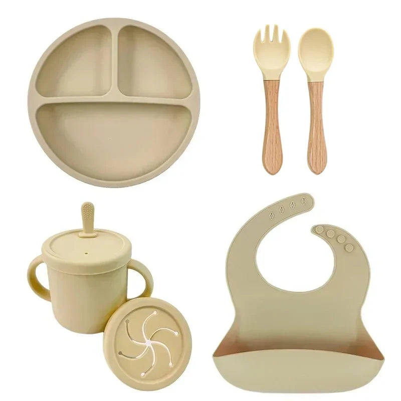 Silicone Baby Feeding  Dish Set