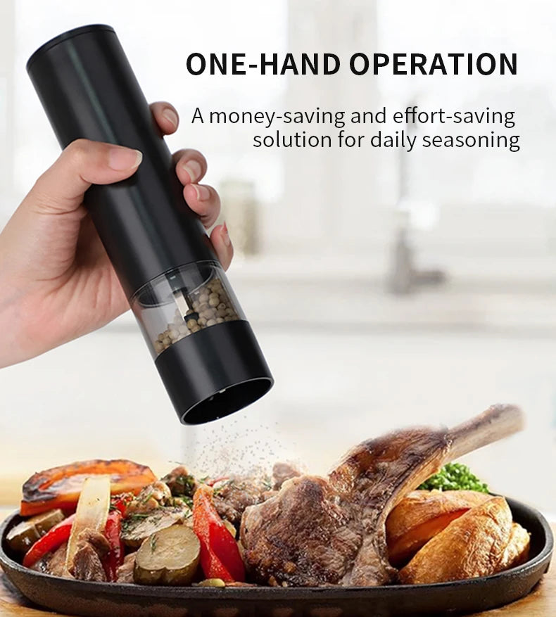 New Rechargeable Electric Salt and Pepper Grinder
