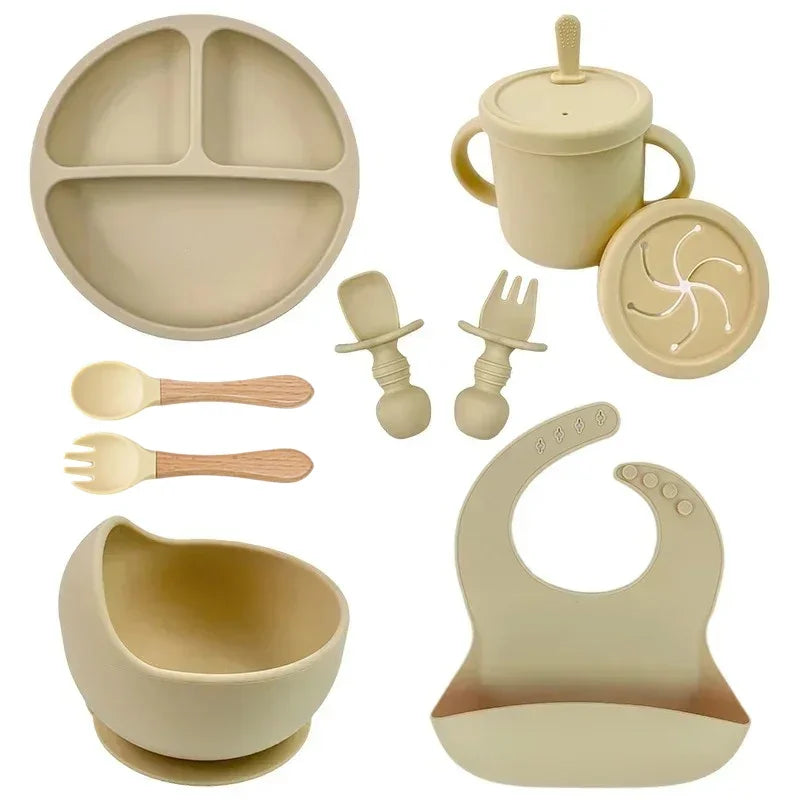 Silicone Baby Feeding  Dish Set