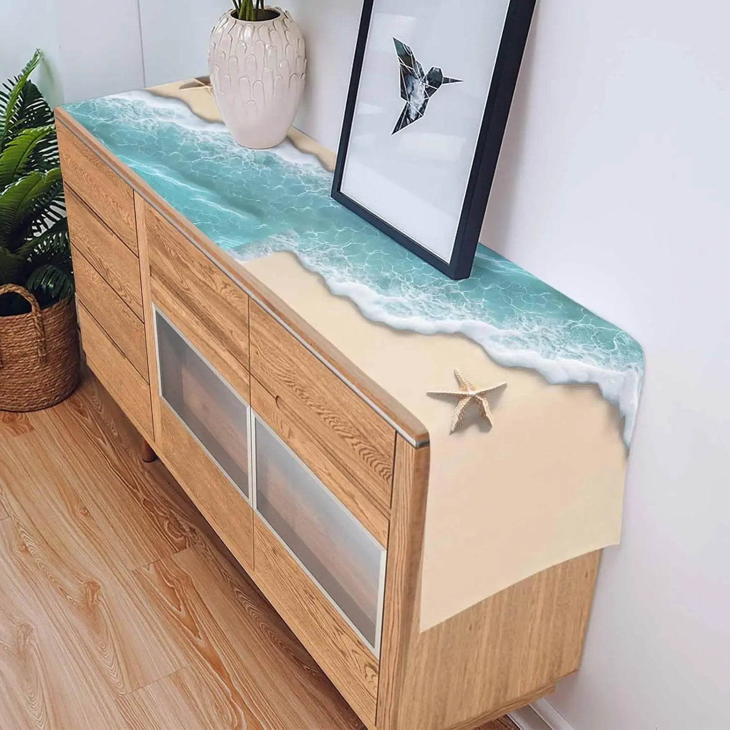 Kitchen Washable Dining Table Runner Dresser  Décor