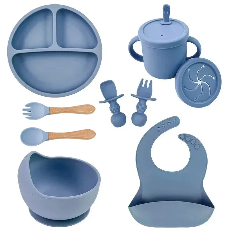 Silicone Baby Feeding  Dish Set