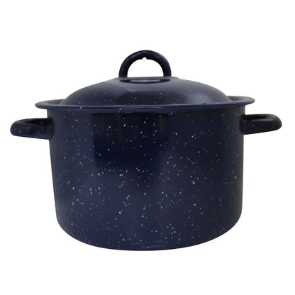 Enamel Stock  Soup  and Stews Cooking  Pot with Double Handles Oven Safe.