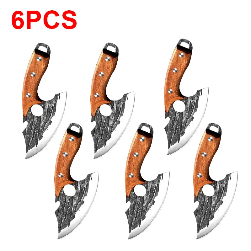 Hand Forged Kitchen Knives Stainless Steel Butcher Meat Cutting,  Fruit Slicing Knife
