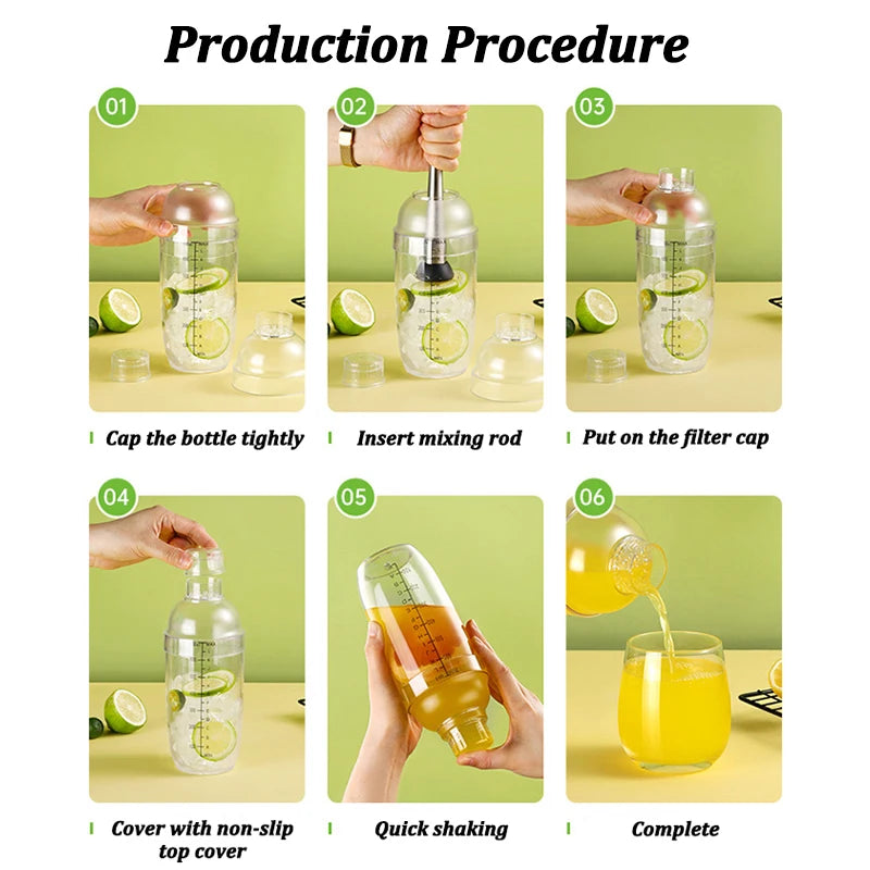 Plastic Cocktail  Bartender Wine Mixer for Party