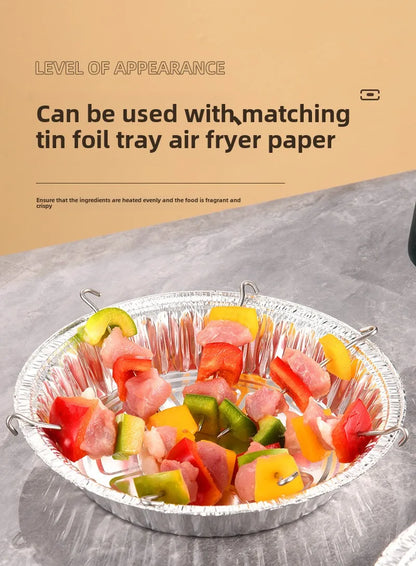 Skewers  Air Fryer Stainless Steel Grill Vertical Skewer