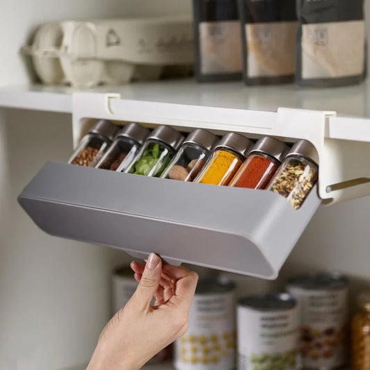 Under-Shelf Spice Organizer Kitchen  Rack