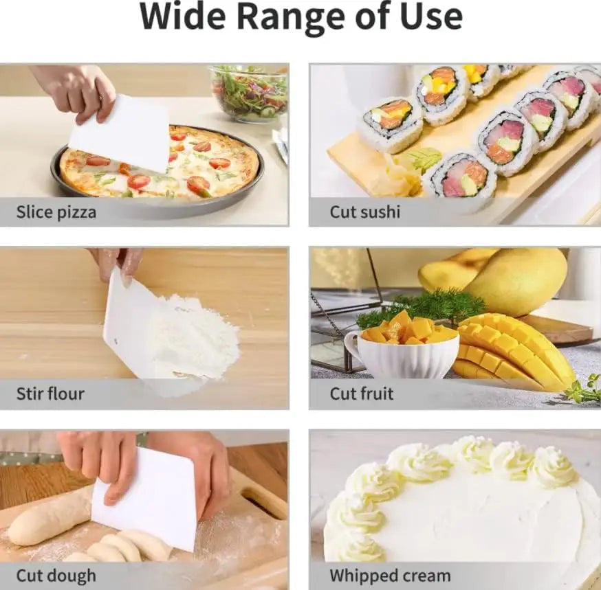 Multipurpose Dough Cutter Scraper for Bread and Pastry
