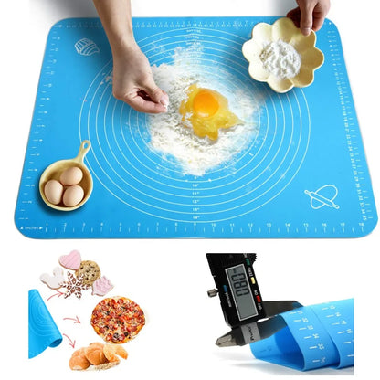 Silicone Baking Mat Sheet Large Kneading Pad for Rolling Dough Pizza Dough Non-Stick Maker Pastry Kitchen Accessories