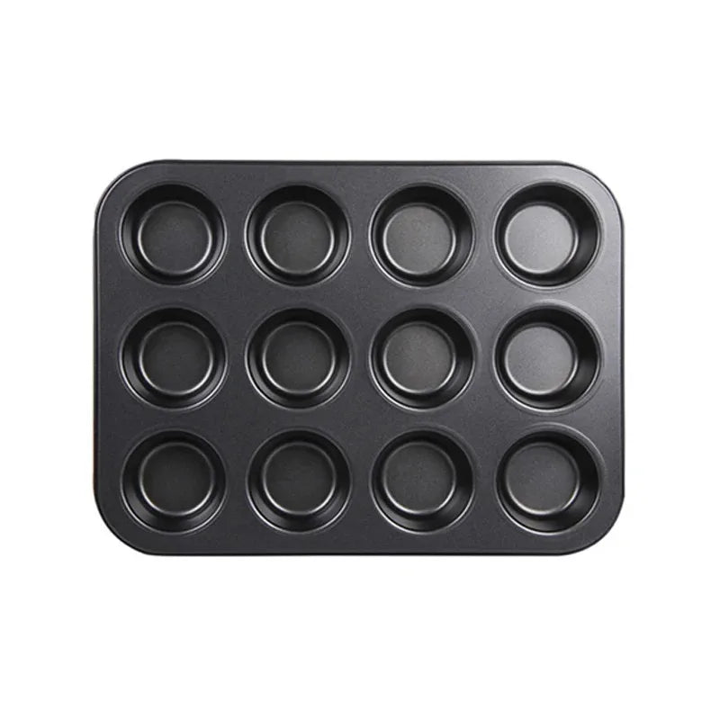 6/12 Cups Square Cupcake and Muffin Tray  Non Stick Bakeware