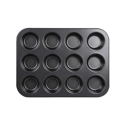 6/12 Cups Square Cupcake and Muffin Tray  Non Stick Bakeware