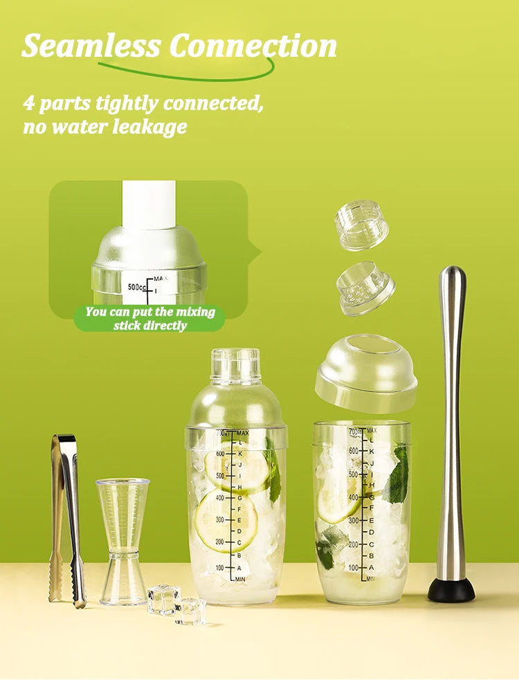 Plastic Cocktail  Bartender Wine Mixer for Party