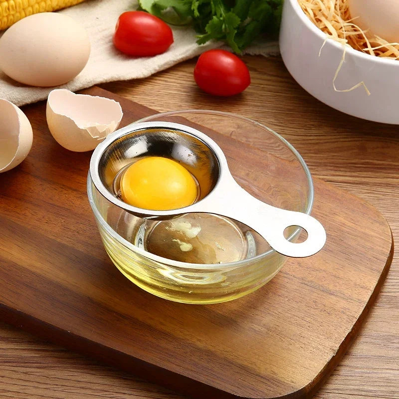 Stainless Steel Egg Yolk and White  Separator or Filter Kitchen Utensils.