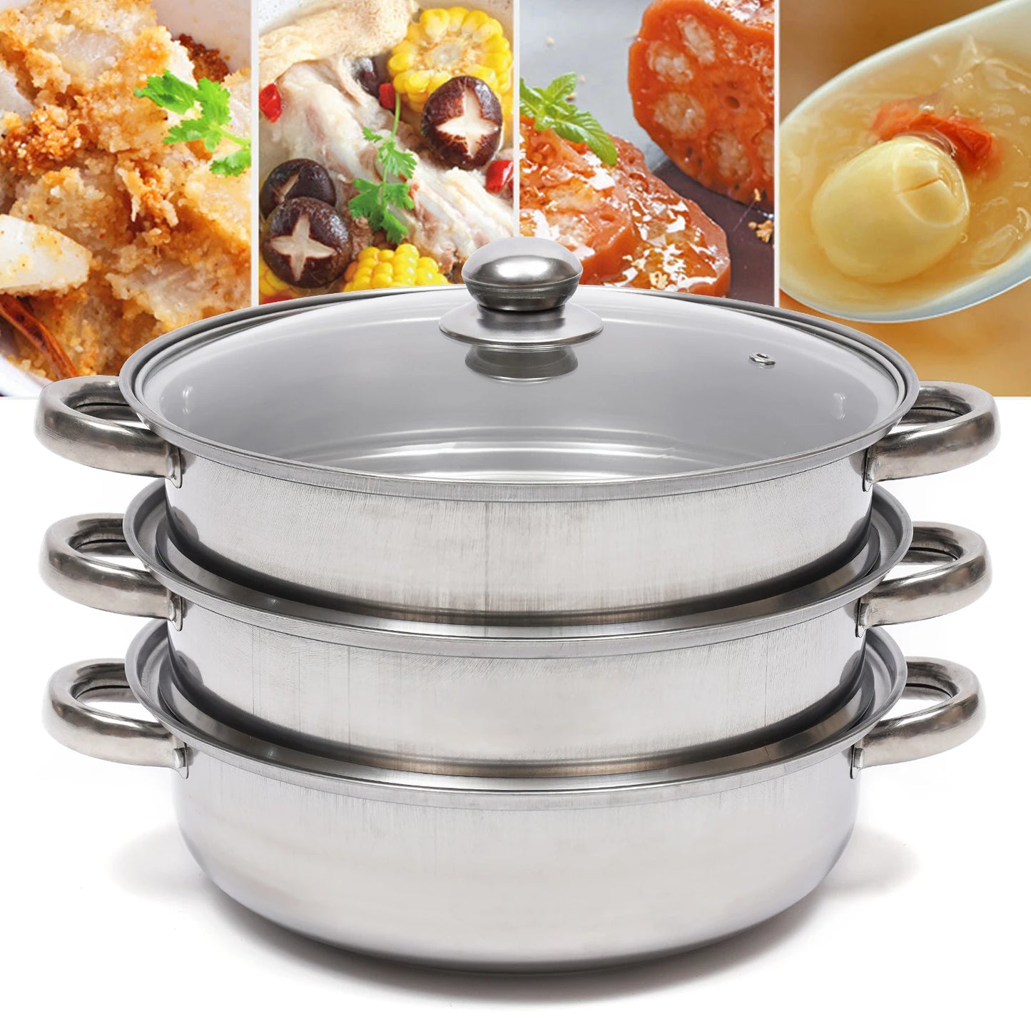 Multi-Function  Stainless Steel  Steamer